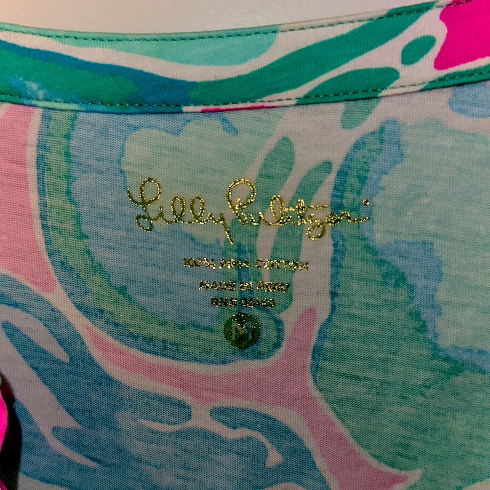 NWOT Lilly Pulitzer Alessia Tropical Pink Sands Dress Size Medium - Picture 3 of 5